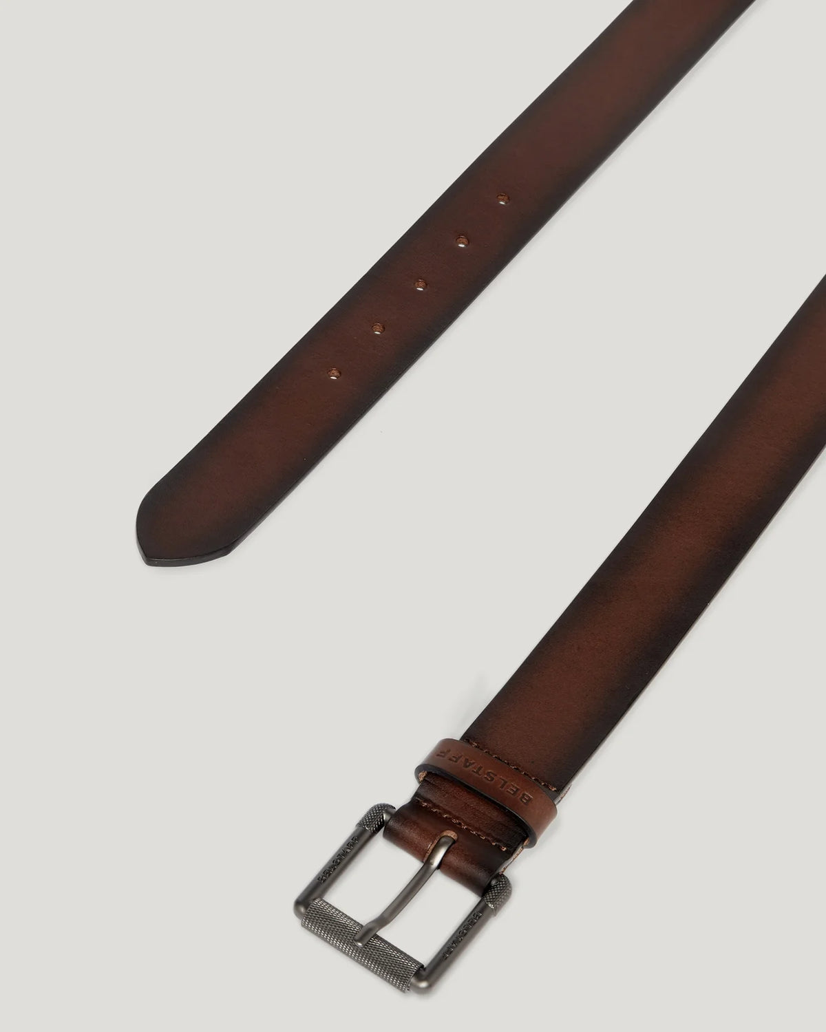 Belstaff Roller Buckle Belt - Aged Brown - Salt Flats Clothing