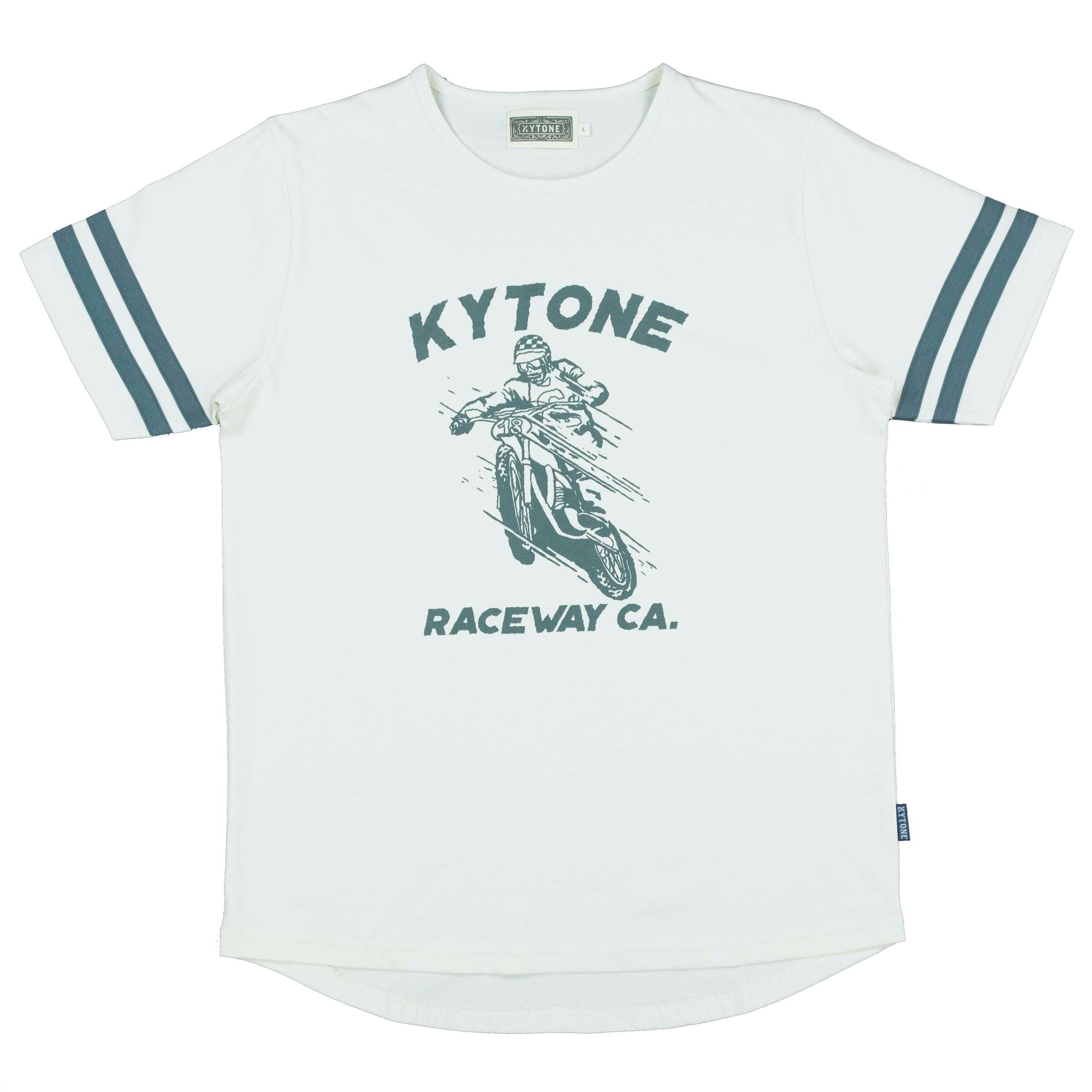 Kytone RaceWay White T'Shirt - Salt Flats Clothing