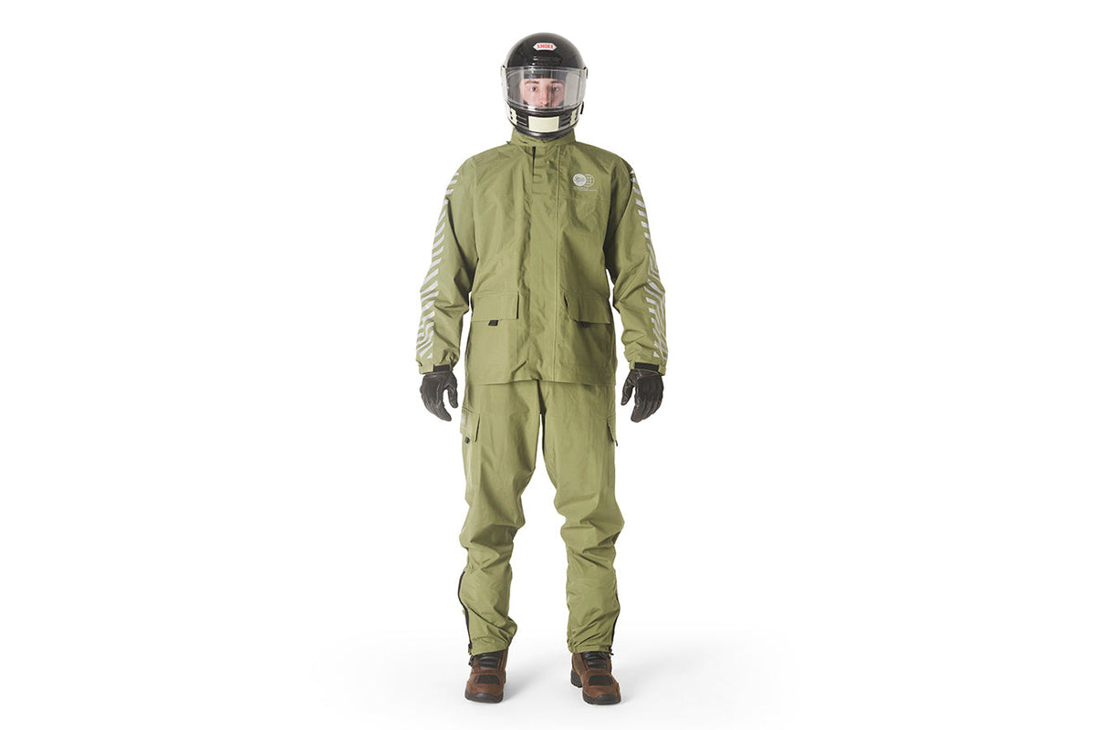 Fuel Motorcycles Rainer Rain Suit - Army - Salt Flats Clothing