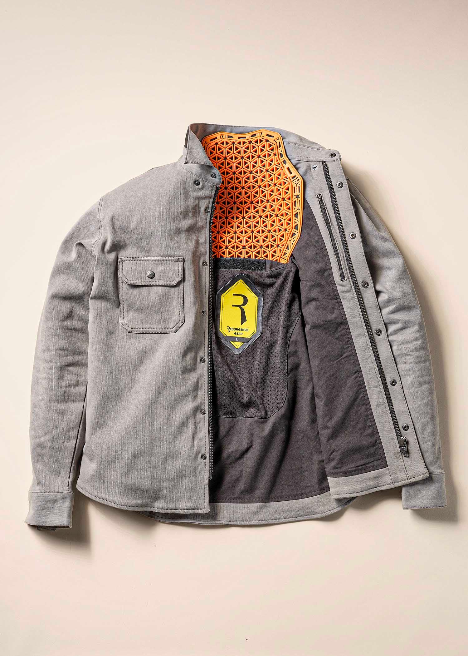 Resurgence Gear Kingston AAA Men's Motorcycle Riding  Shirt - Charcoal