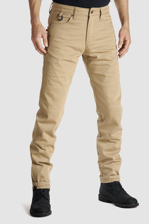 Pando Moto Robby Slim Men's Jean - Beige - Salt Flats Clothing