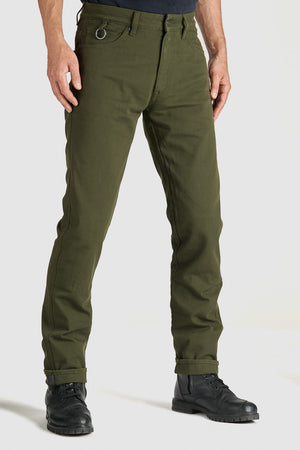 Pando Moto Robby Arm 02 Slim Men's Cargo Trouser - Olive - Salt Flats Clothing