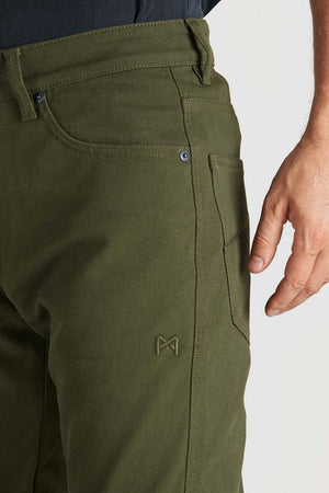 Pando Moto Robby Arm 02 Slim Men's Cargo Trouser - Olive - Salt Flats Clothing