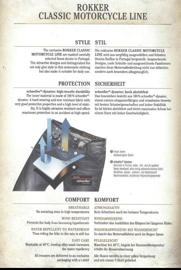 Rokker Original Rokker Selvedge Men's Motorcycle Jeans - Raw - Salt Flats Clothing