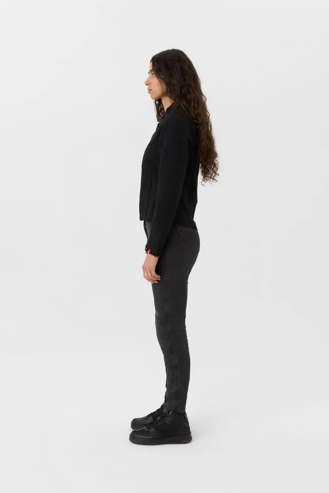 Pando Moto Stealth AAA Ladies Jacket - Black - Salt Flats Clothing