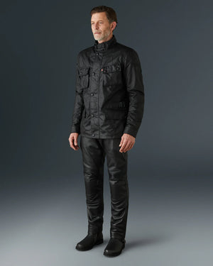 Belstaff Stealth Crosby Men's Waxed Cotton Jacket TekWax 8oz - Black - Salt Flats Clothing