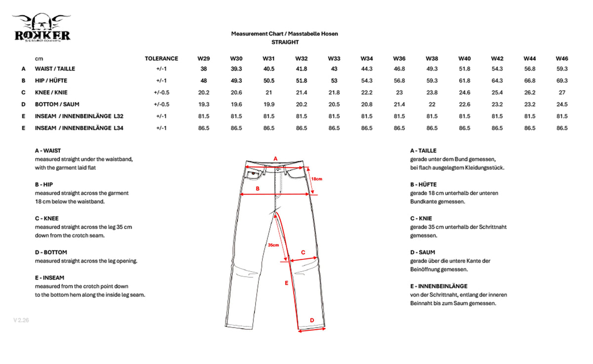Rokker Rokkertech Men's Straight AA Jeans - Blue - Salt Flats Clothing