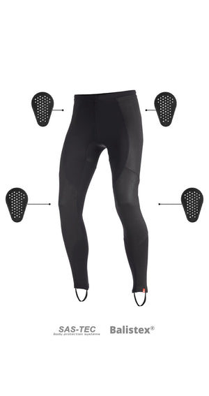 Pando Moto Skin UH Protective Leggings - Black - Salt Flats Clothing