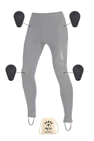 Pando Moto Skin UH Protective Leggings - Black - Salt Flats Clothing