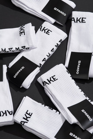 Pando Moto  Brake Socks - White - Salt Flats Clothing