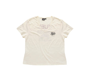 Fuel Motorcycles Angie Ladies T'Shirt - Cream - Salt Flats Clothing