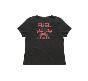 Fuel Motorcycles Angie Ladies T'Shirt - Black - Salts Flats Clothing