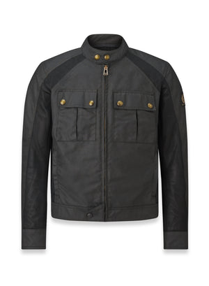 Belstaff Temple Men's Waxed Cotton Jacket TechWax 8oz - Black - Salt Flats Clothing