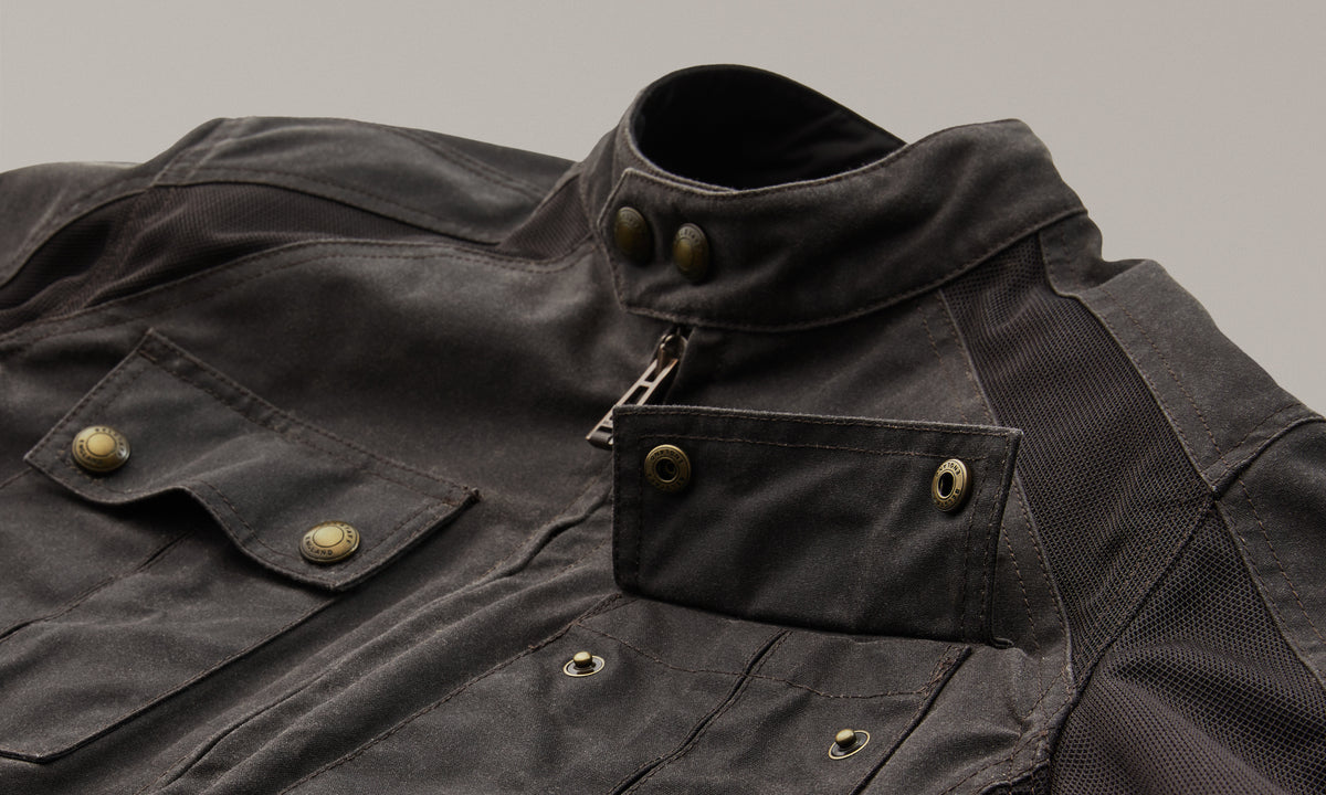 Belstaff Temple Men's Waxed Cotton Jacket TechWax 8oz - Mahogany - Salt Flats Clothing