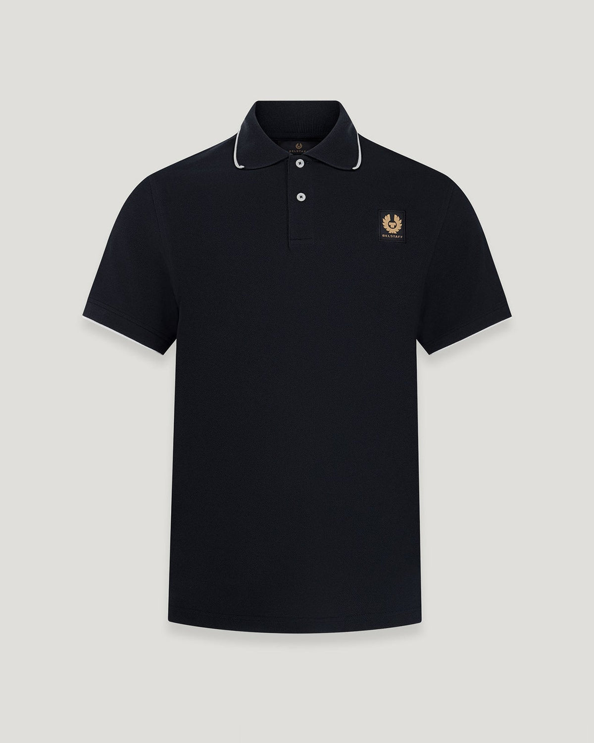 Belstaff Tipped Men's Polo T'Shirt - Black - Salt Flats Clothing