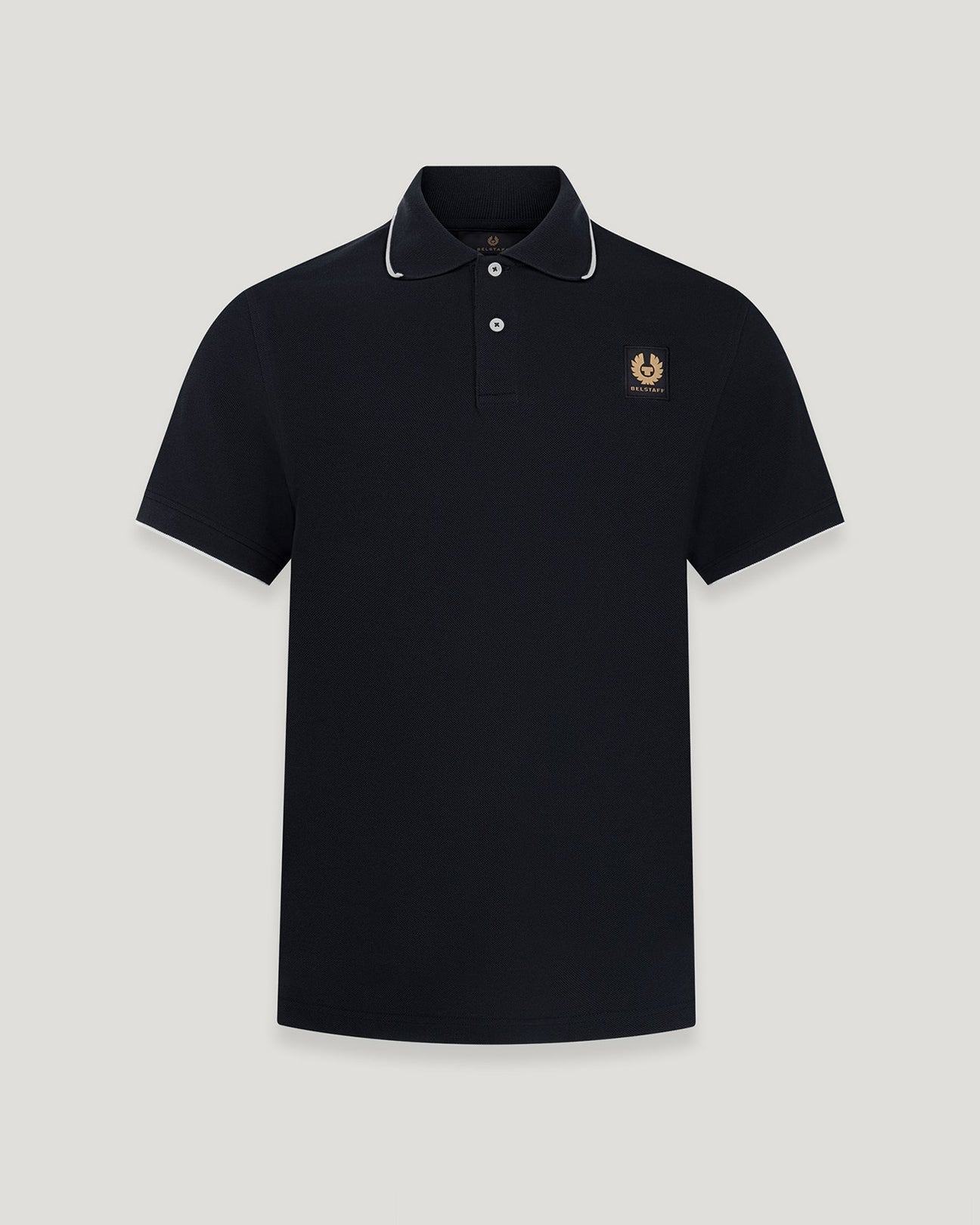 Belstaff Tipped Men's Polo T'Shirt - Black - Salt Flats Clothing