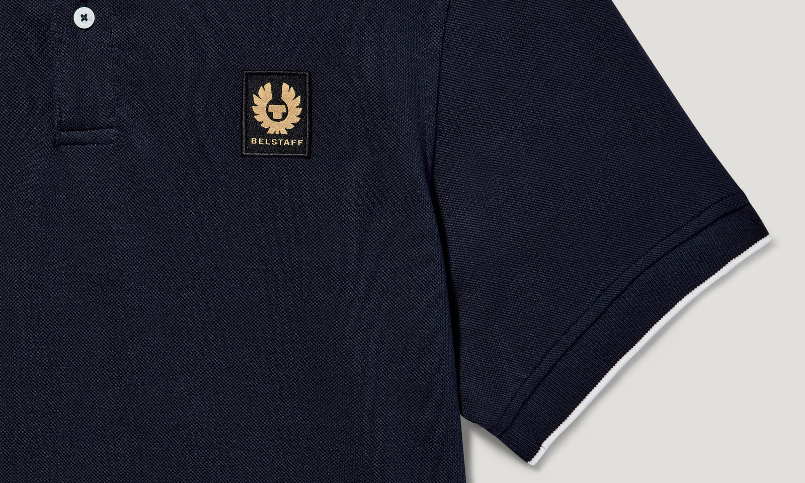Belstaff Tipped Polo T-Shirt - Dark Ink