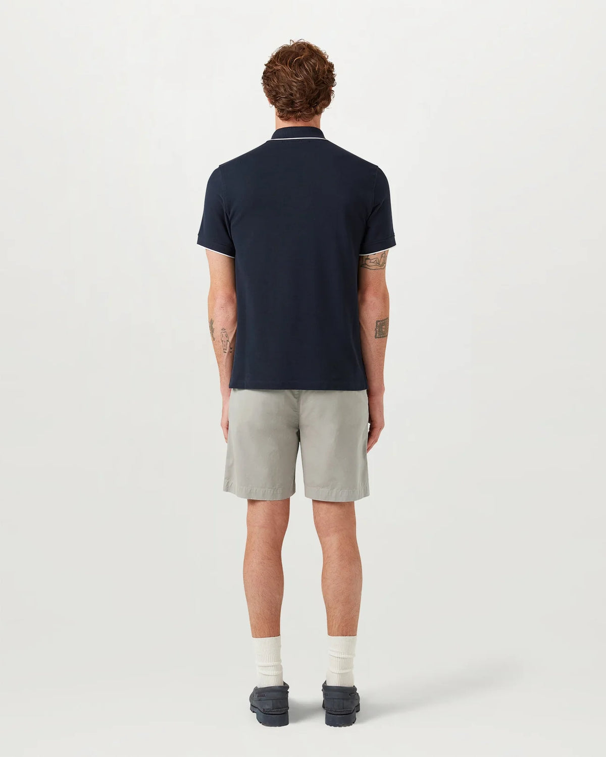 Belstaff Tipped Men's Polo T'Shirt - Dark Ink - Salt Flats Clothing