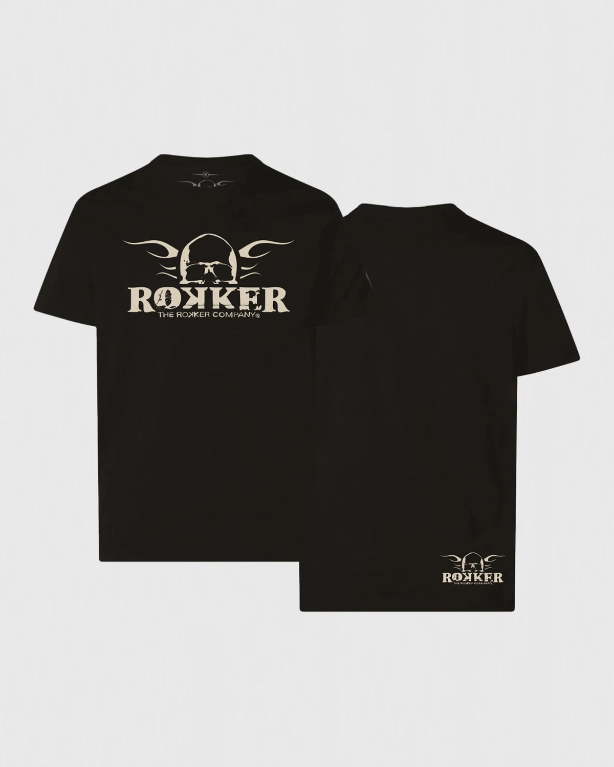 Rokker Logo Men's T'Shirt - Black - Salt Flats Clothing