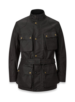 Belstaff Trialmaster Men's Waxed Cotton Jacket Ultracore 8oz - Black - Salt Flats Clothing