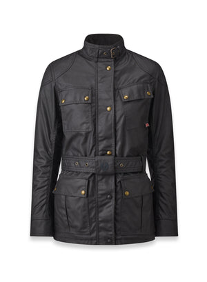 Belstaff Trialmaster Ladies Waxed Cotton Jacket TechWax 8oz - Black - Salt Flats Clothing