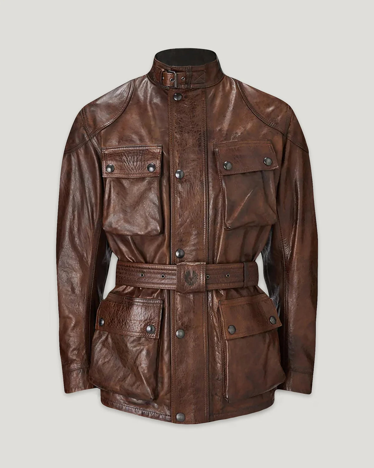 Belstaff Trialmaster Men's Leather Jacket - Burnt Cuero - Salt Flats Clothing