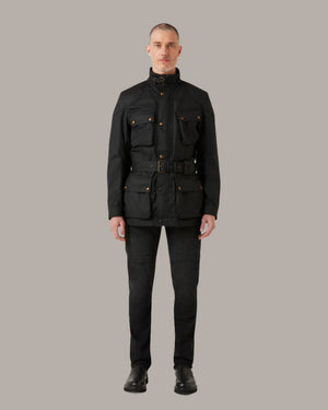 Belstaff Trialmaster Men's Waxed Cotton Jacket Ultracore 8oz - Black - Salt Flats Clothing