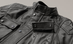 Belstaff Turner Men's Leather Jacket - Antique Black - Salt Flats Clothing