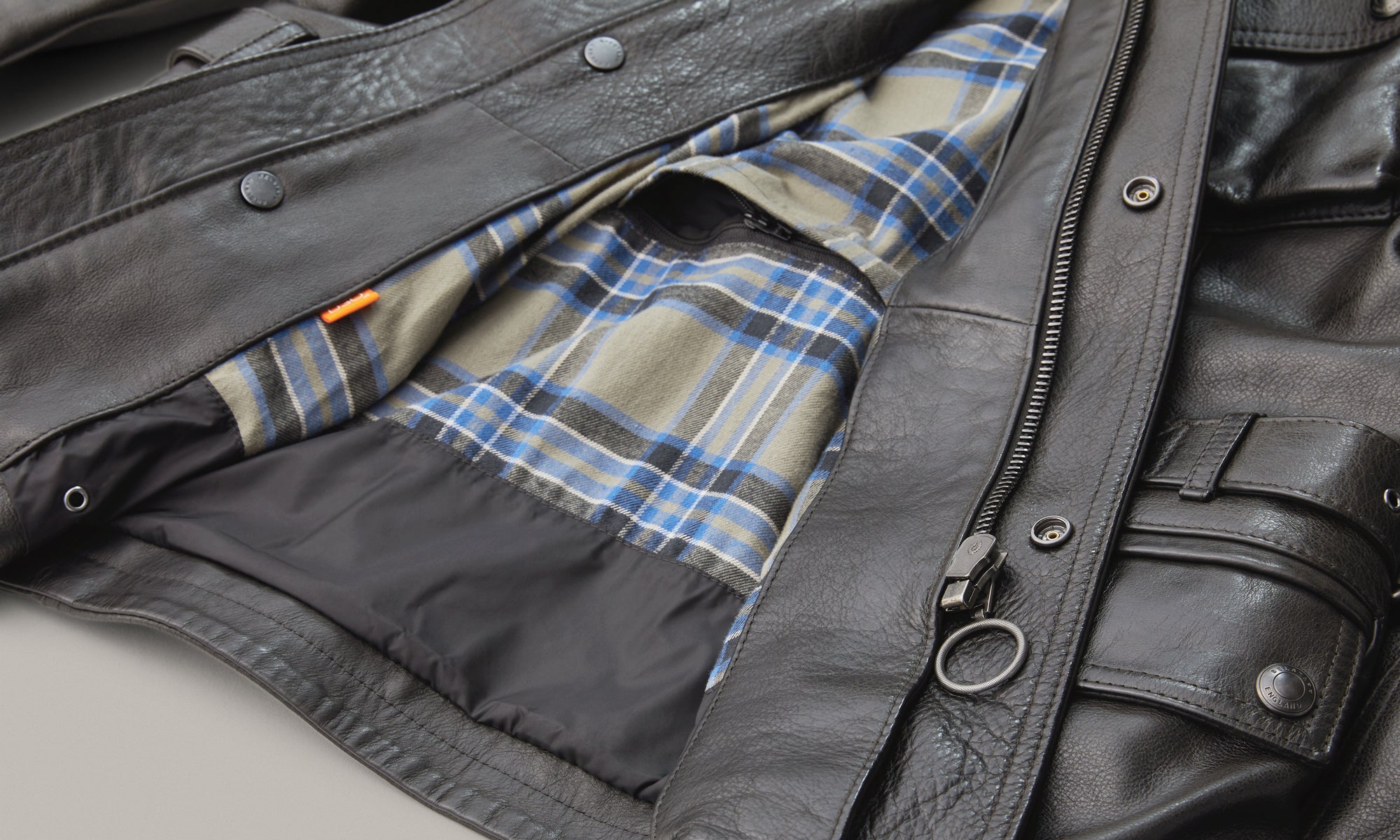 Belstaff Turner Men's Leather Jacket - Antique Black - Salt Flats