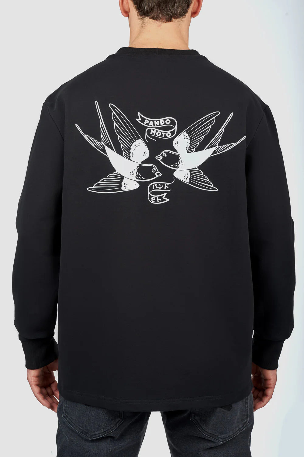 Pando Moto Tommy Tokyo Regular Fit Long Sleeve Unisex T'Shirt - Salt Flats Clothing