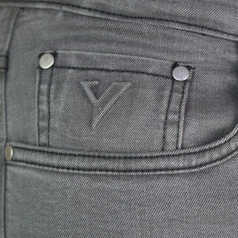 ByCity Bull Men's Motorcycle Jeans - Grey - Salt Flats Clothing