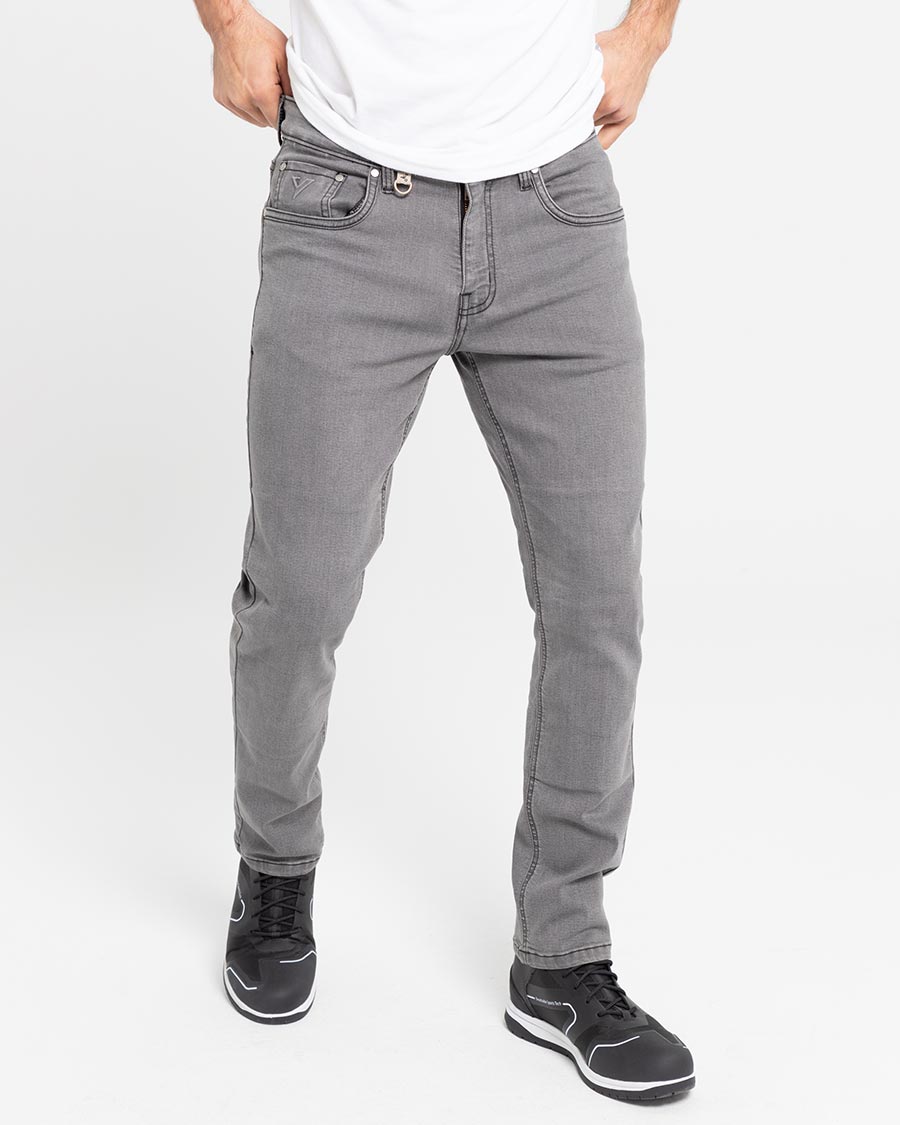 ByCity Bull Men's Motorcycle Jeans - Grey - Salt Flats Clothing