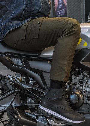 ByCity Mixed  III Men's Motorcycle Cargo Pants  - Green - Salt Flats Clothing