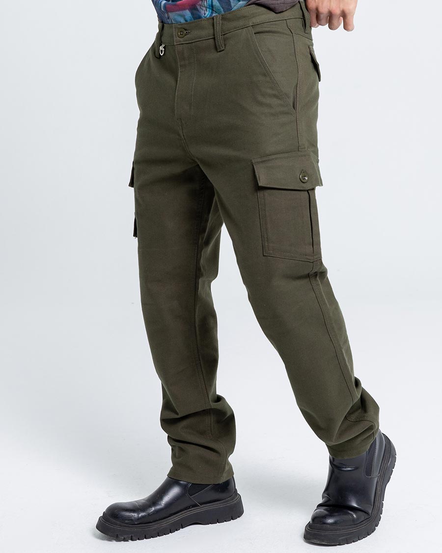 ByCity Mixed  III Men's Motorcycle Cargo Pants  - Green - Salt Flats Clothing