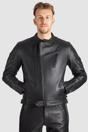 Pando Moto Twin Leather Jacket - Black - Salt Flats Clothing