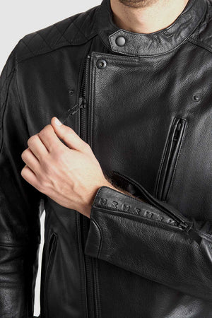 Pando Moto Twin Leather Jacket - Black - Salt Flats Clothing