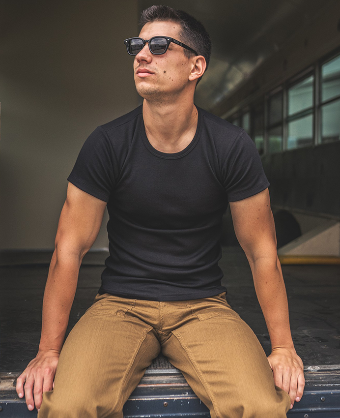 Pike Brothers 1947 Round Neck - Black Set (2Tees) - Salt Flats Clothing