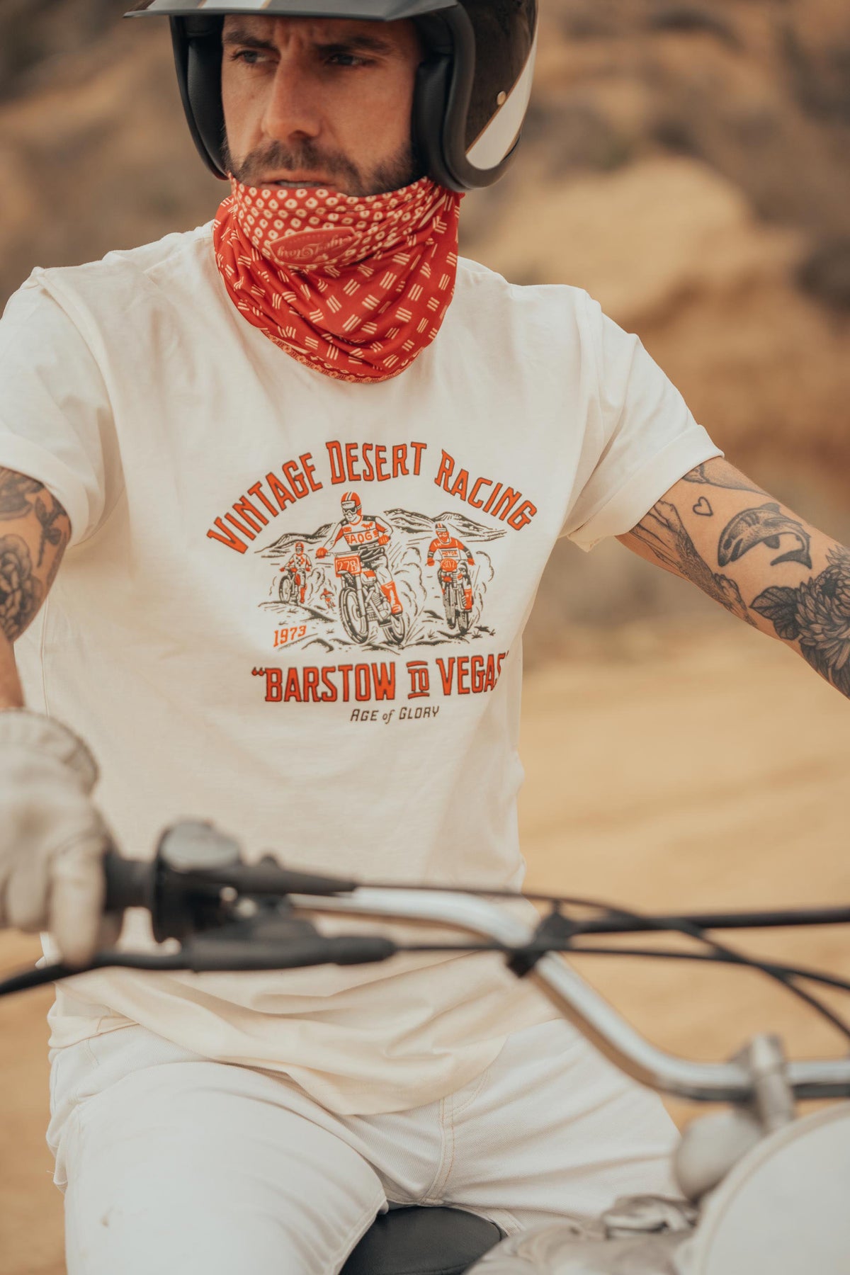 Age of Glory Vintage Desert Racing T'Shirt - Salt Flats Clothing