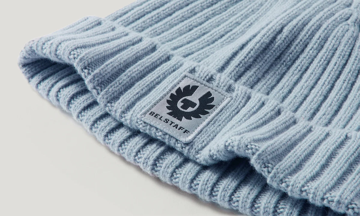 Belstaff Watch Beanie - Mist Blue - Salt Flats Clothing