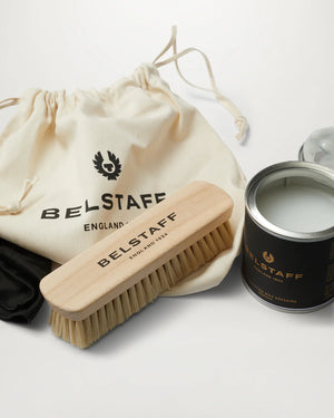 Belstaff Rewaxing kit - Wax, Brush, Bag - Salt Flats Clothing