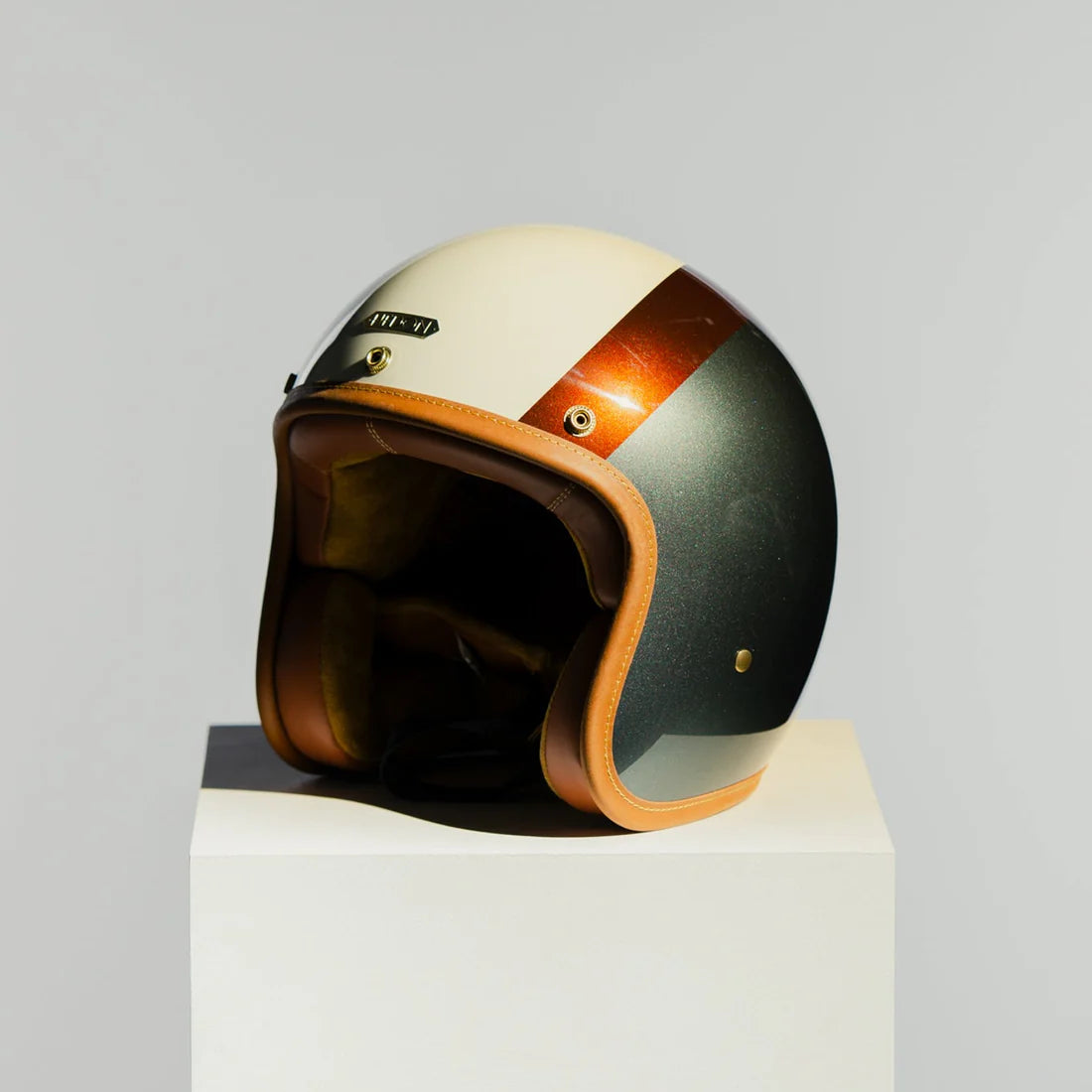 Hedon Hedonist ECE 06 Open Face Motorcycle Helmet - Eastwood - Salt Flats Clothing
