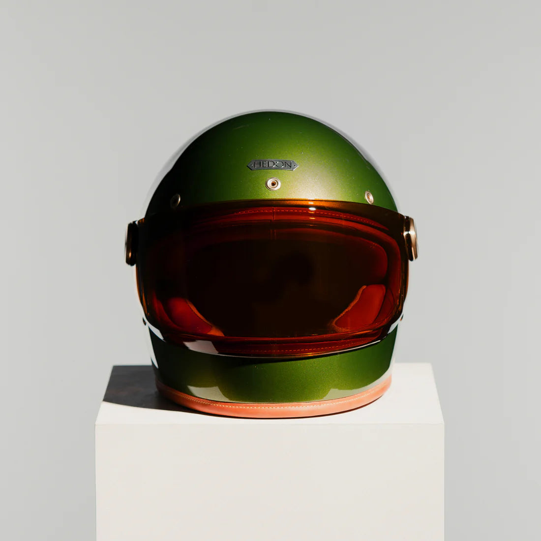 Hedon Heroine Racer 2.0 ECE 22.06 Full Face Motorcycle Helmet - Olivea - Salt Flats Clothing