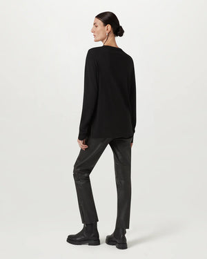 Belstaff Long Sleeve Ladies Merino Base Layer - Black - Salt Flats Clothing