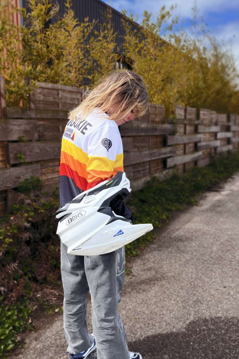 Eudoxie Sunrise Ladies Riding Jersey - Salt Flats Clothing