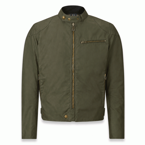 Belstaff Ariel Men's TechWax 8oz Jacket - Forest Green - Salt Flats Clothing