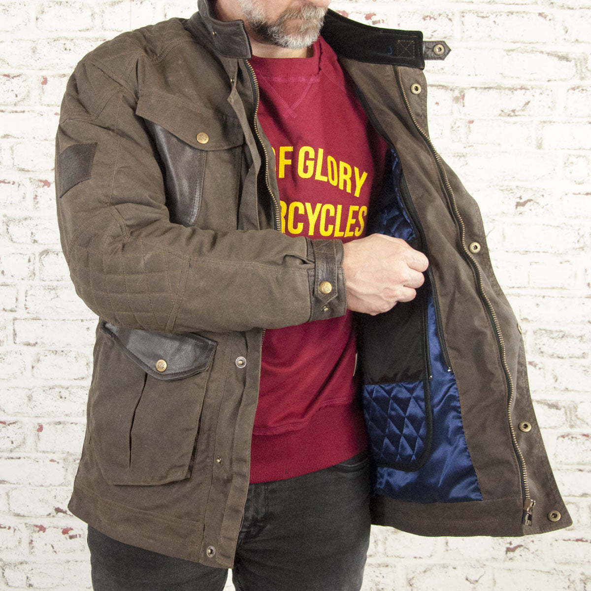 Age of Glory Mission Waxed Cotton Jacket - Brown - Salt Flats Clothing