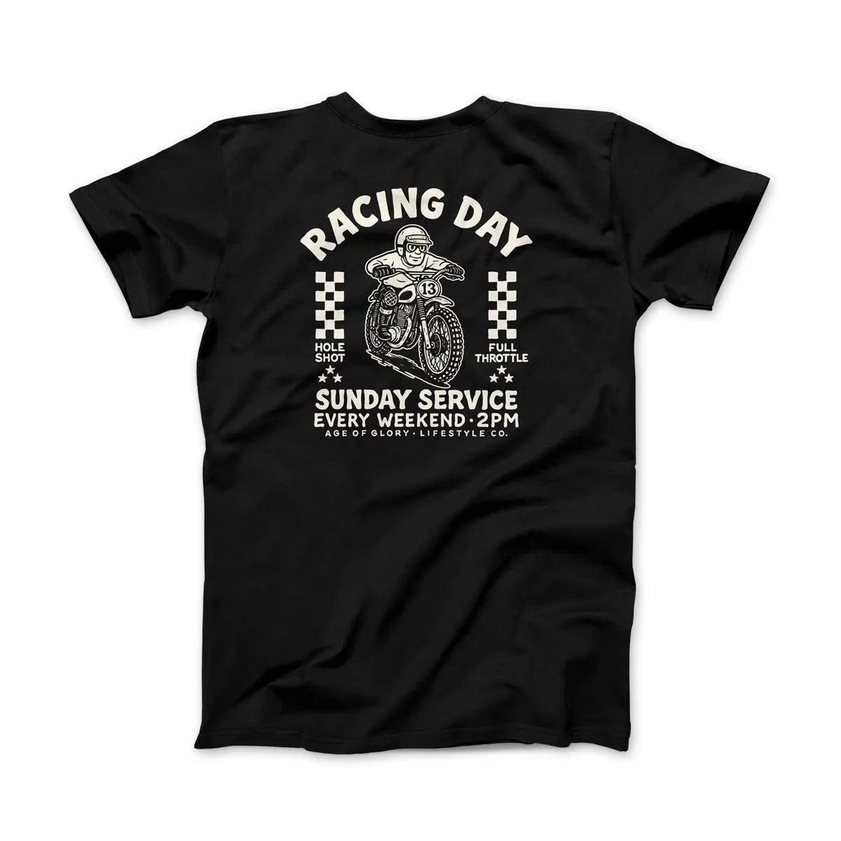 Age of Glory Sunday Service T'Shirt - Black - Salt Flats Clothing