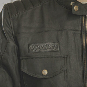 Age of Glory Worker Waxed Cotton Jacket - Black - Salt Flats Clothing