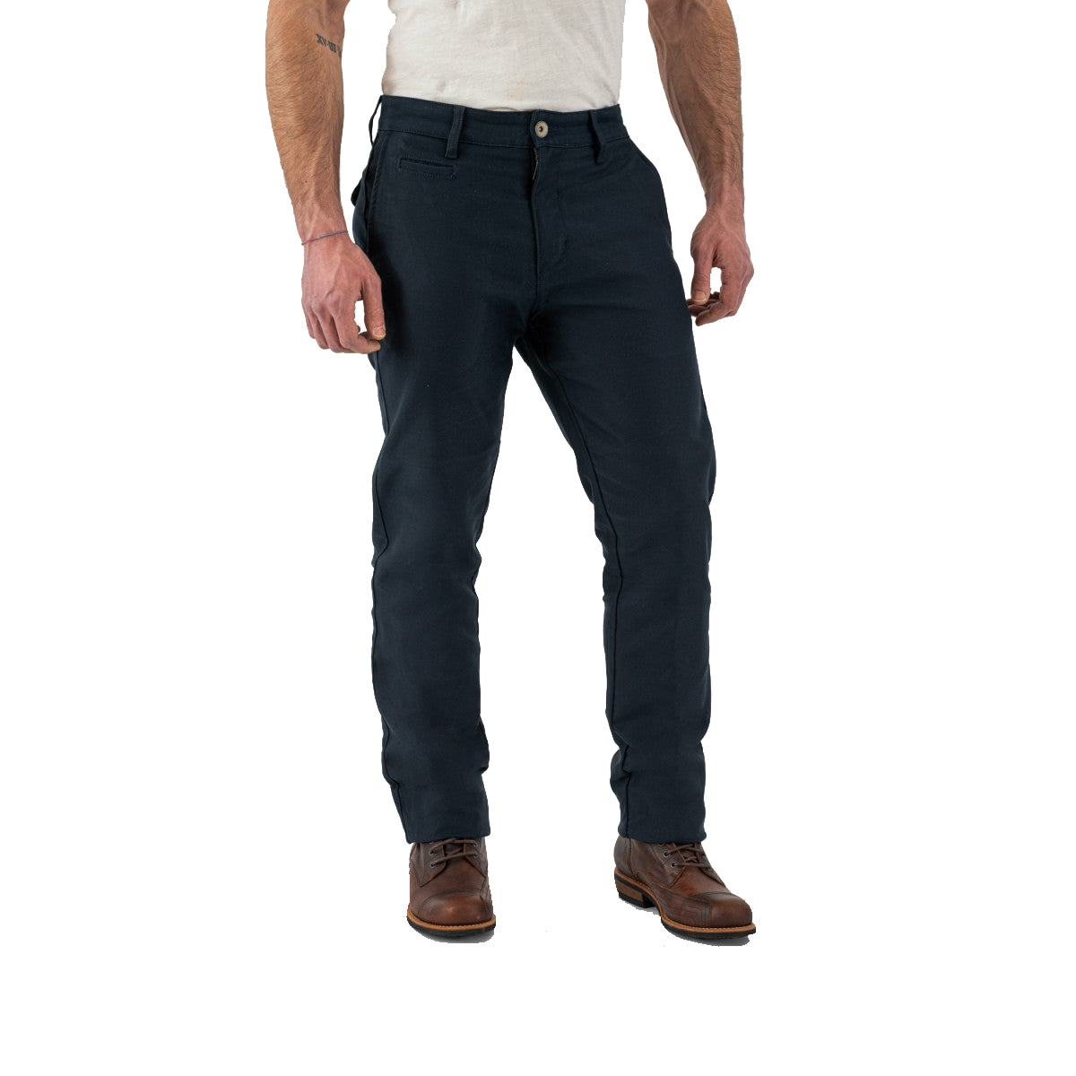 Rokker Chino Men's Motorcycle Trousers - Navy - Salt Flats Clothing