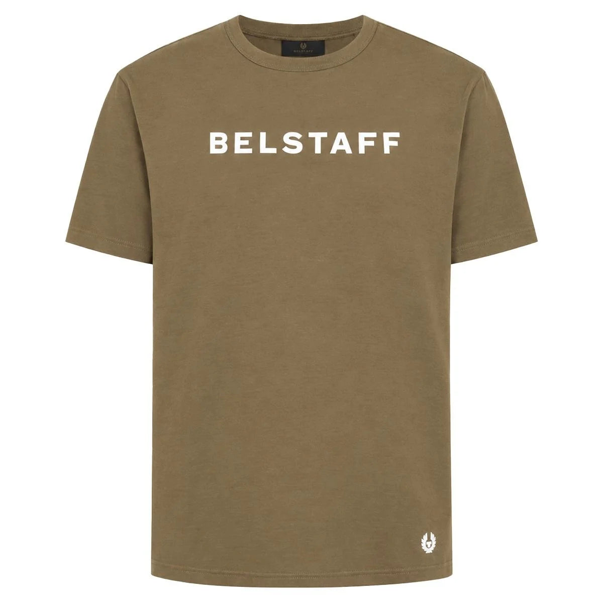 Belstaff Logo Men's T'Shirt - Khaki Green - Salt Flats Clothing